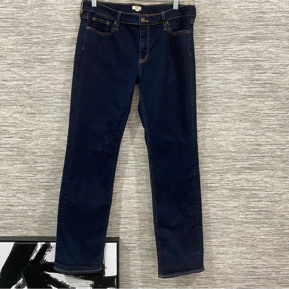 J.Crew Stretch Slim Fit  Mens Jeans 31x31 Dark Wash WINTER SALE